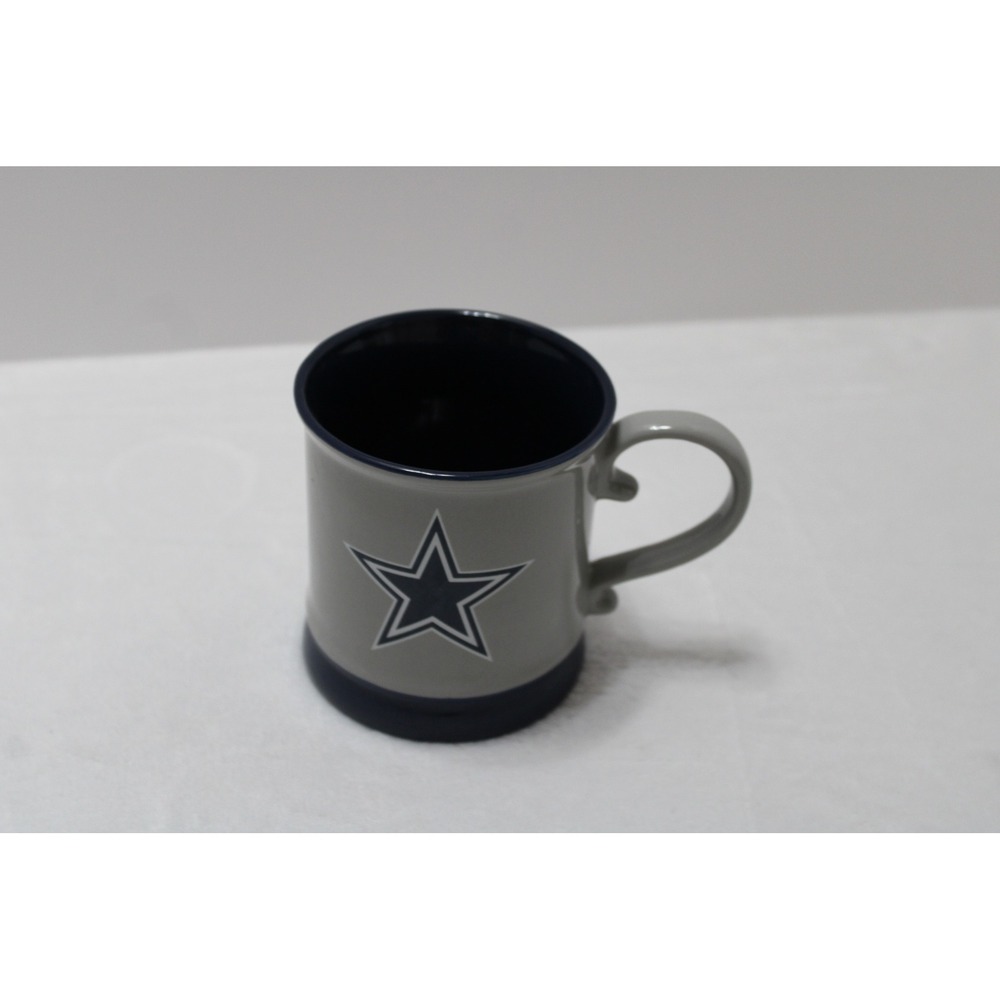 Dallas Cowboys Ceramic Coffee Mug The Memory Company Gray Navy Star Logo NFL